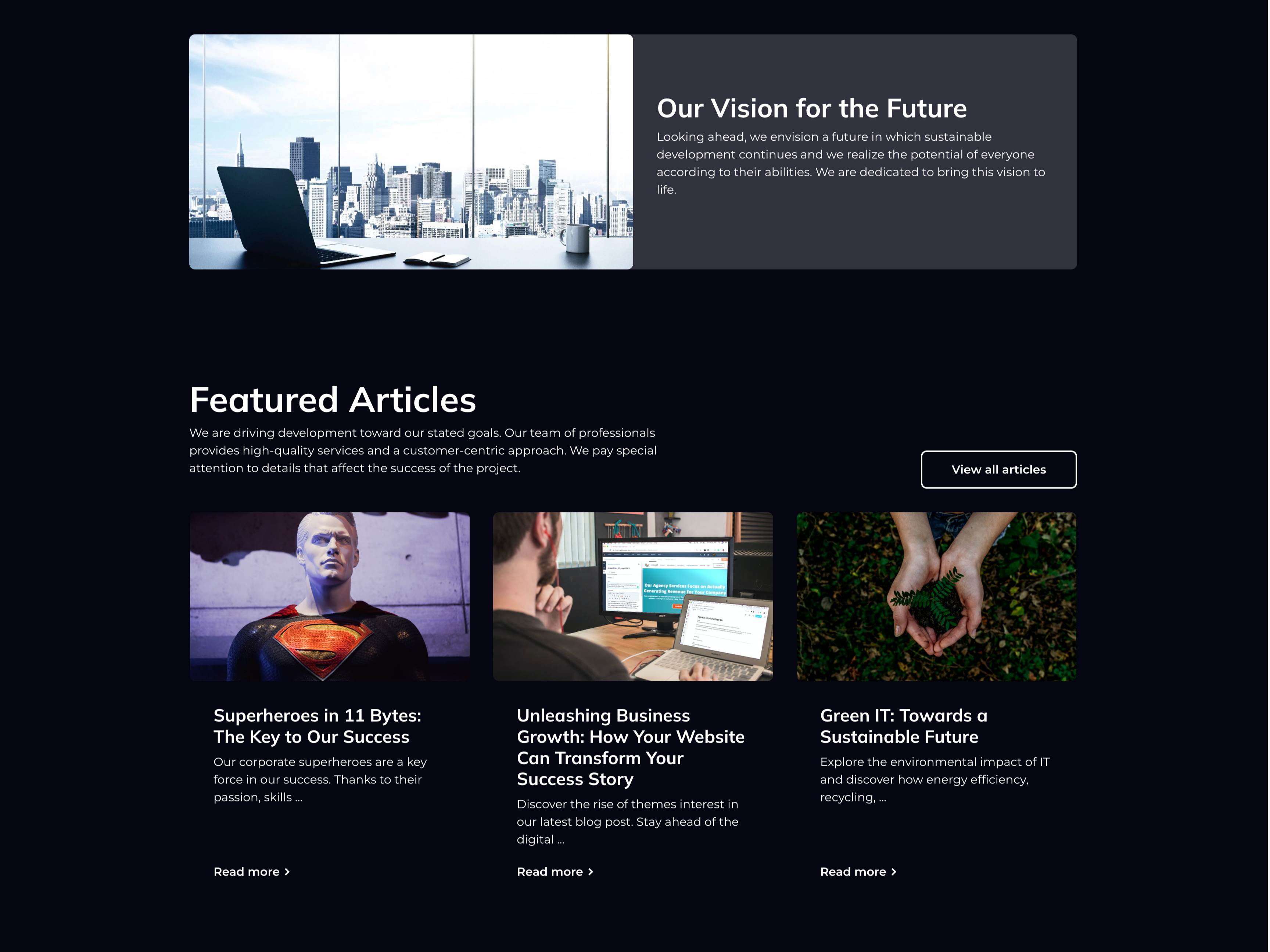 Sophisticated Excellence: Explore Our theme in Sleek Black Design